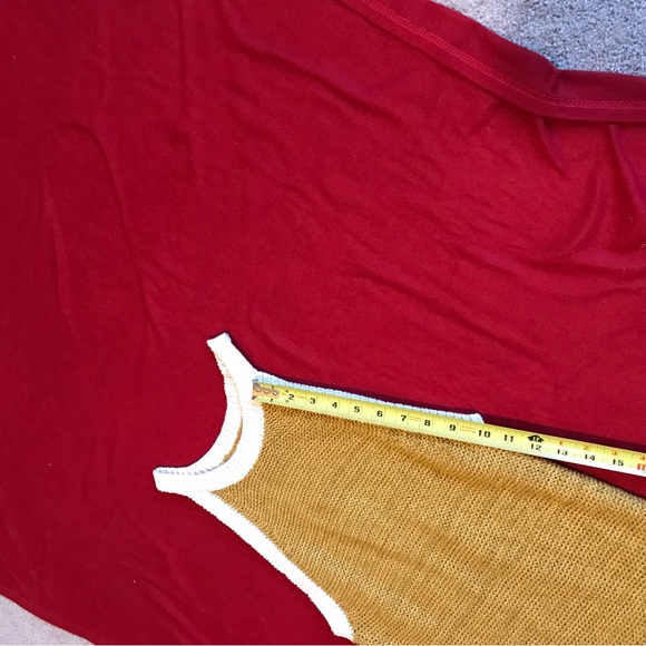 Moth Mustard Sleeveless Colorblock Spring Sweater - Picture 7 of 9